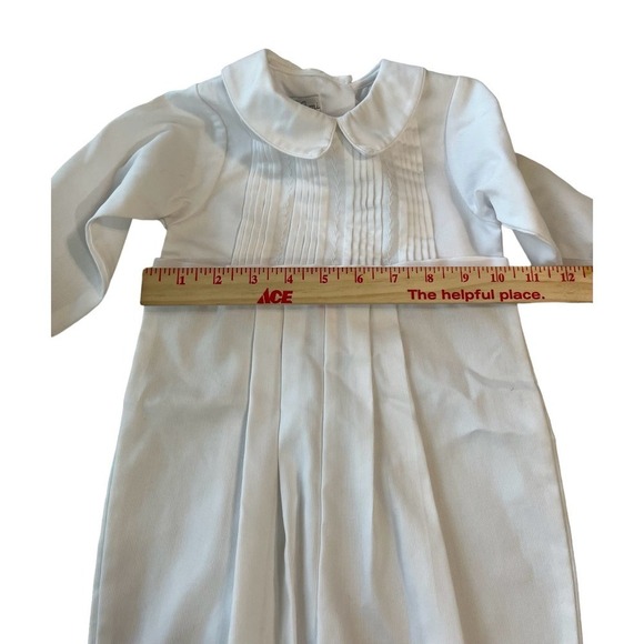 Petit Ami Baby Size 24 Months Christening Pintuck Coverall - Picture 7 of 9